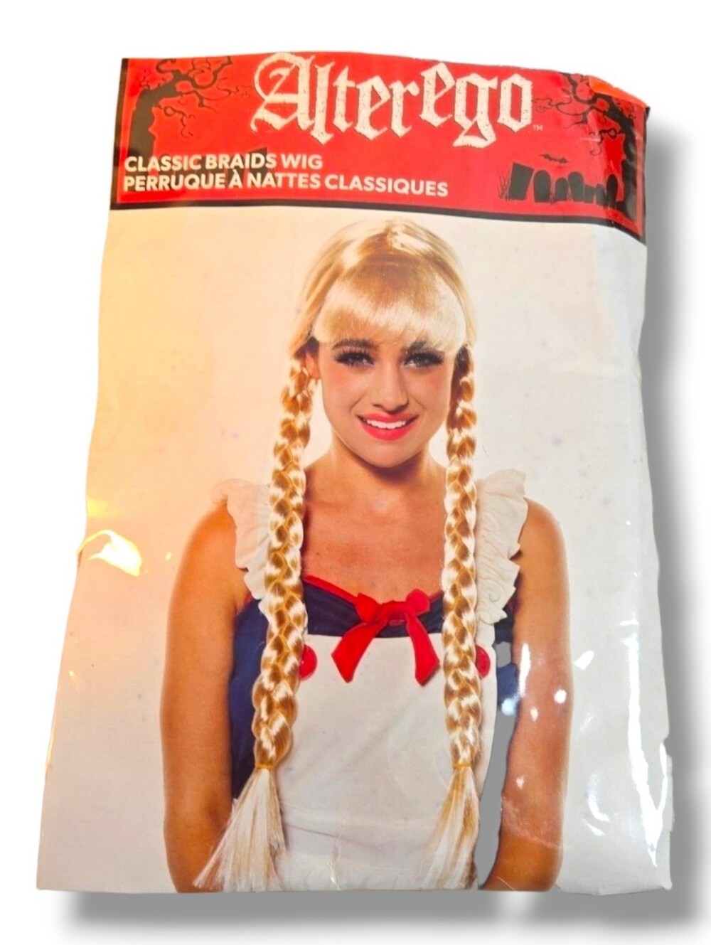 Alter Ego Classic Braids Wig Blonde Bangs Pigtails Britney Spears-style Y2K 2017